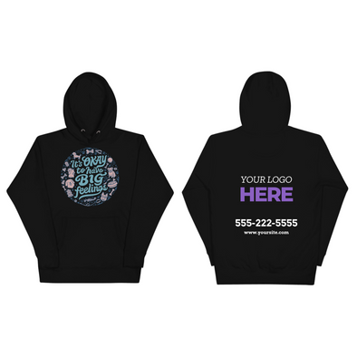 Customizable Woof Cultr + Your Logo Unisex Hoodie