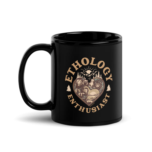 Ethology Enthusiast Black Mug