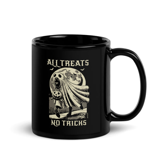 All Treats Black Mug