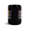 Rainbow ABC Black Mug