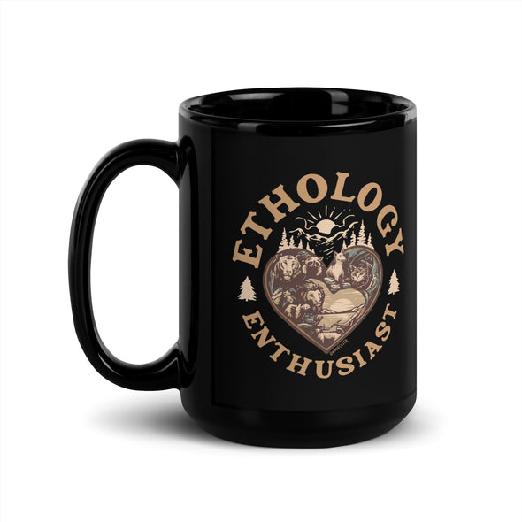 Ethology Enthusiast Black Mug