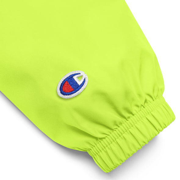 Dog Nerd Embroidered Champion Packable Jacket