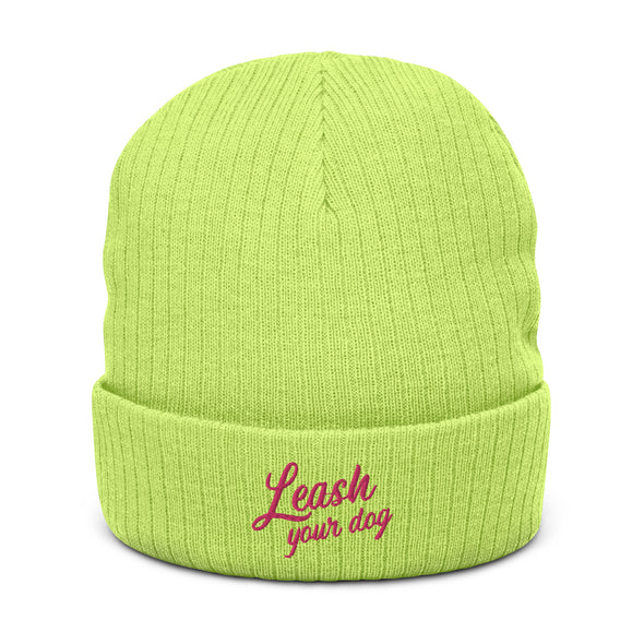 Leash Your Dog Recycled Beanie