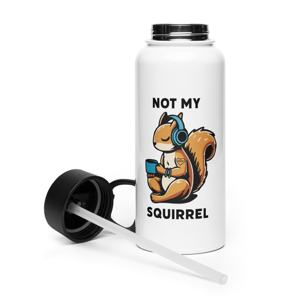 Not My Squirrel Water Bottle