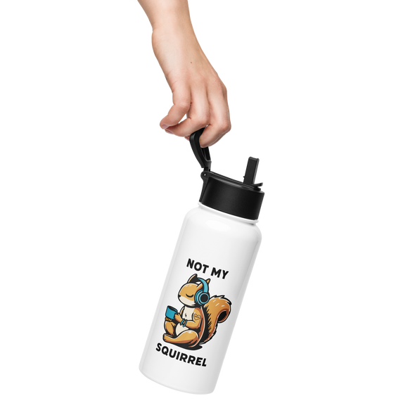 Not My Squirrel Water Bottle