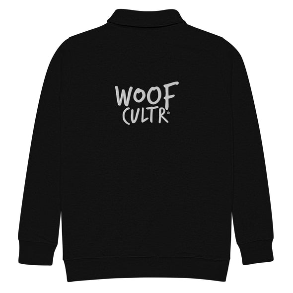Woof Cultr Logo Unisex Fleece Half Zip