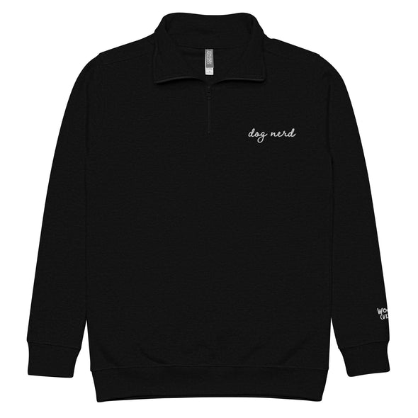 Dog Nerd Unisex Fleece Half Zip