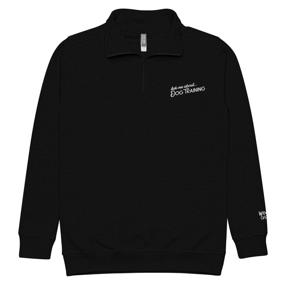 Ask Me Unisex Fleece Half Zip