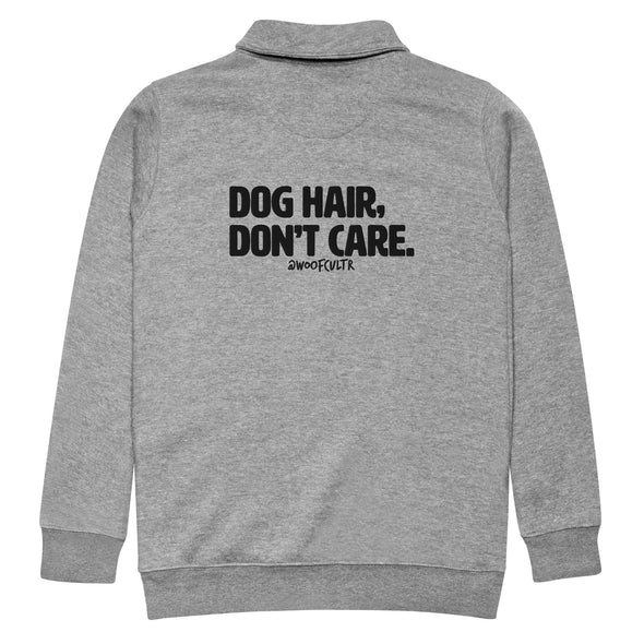 Dog Hair Unisex Fleece Half Zip