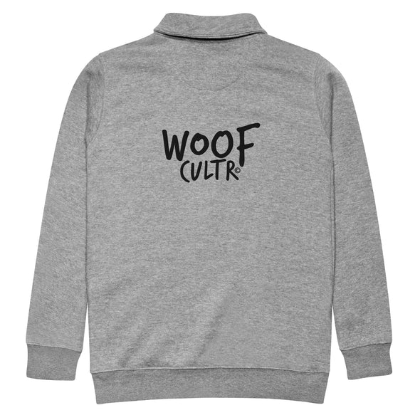 Woof Cultr Logo Unisex Fleece Half Zip