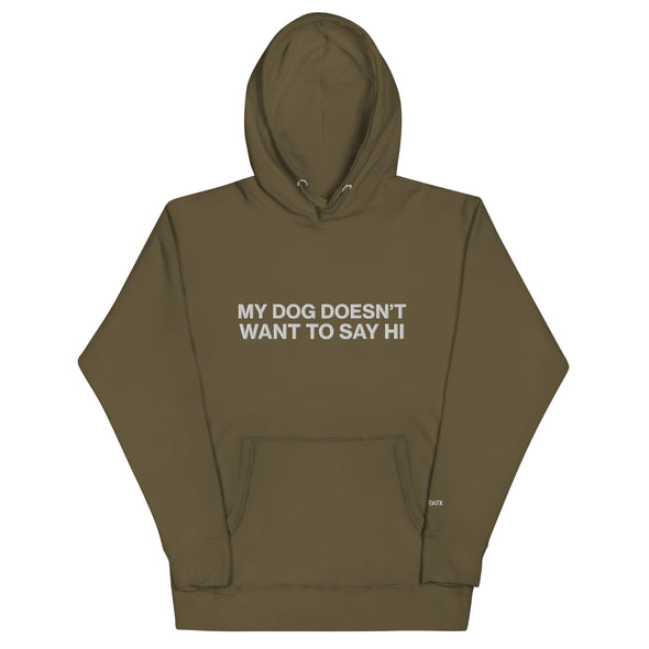 My Dog (Embroidered) Unisex Fleece Hoodie