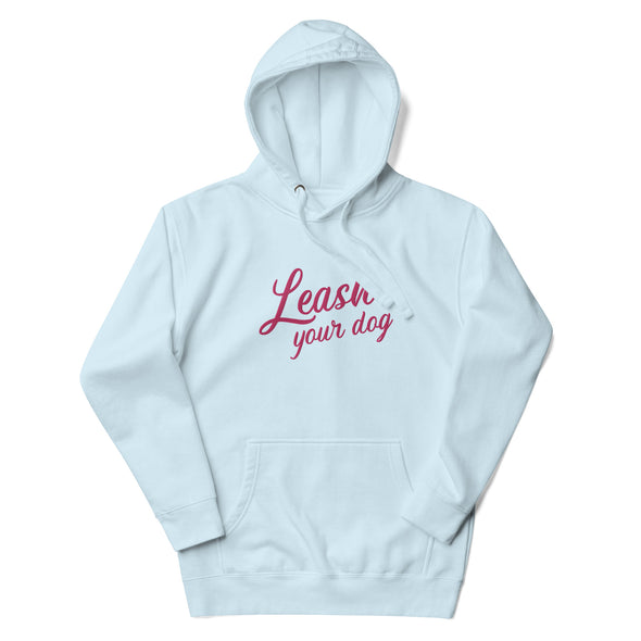 Leash Your Dog (Embroidered) Unisex Fleece Hoodie