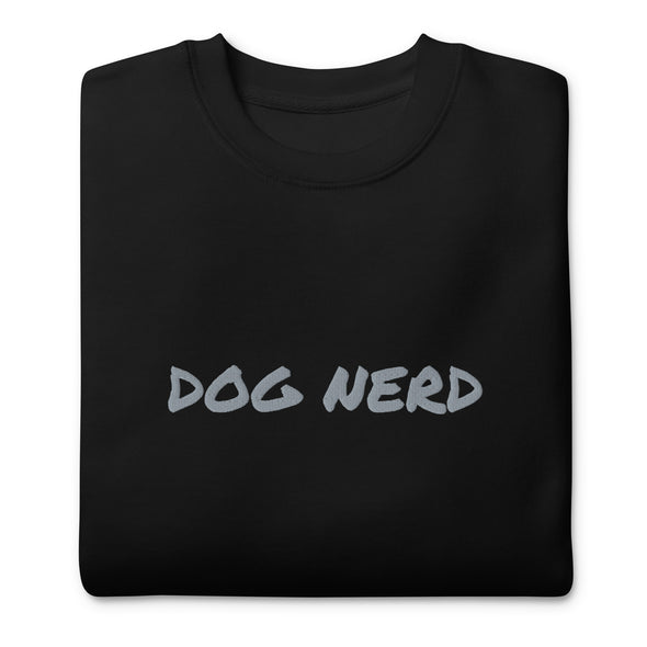 Dog Nerd (Embroidered) Unisex Fleece Crewneck