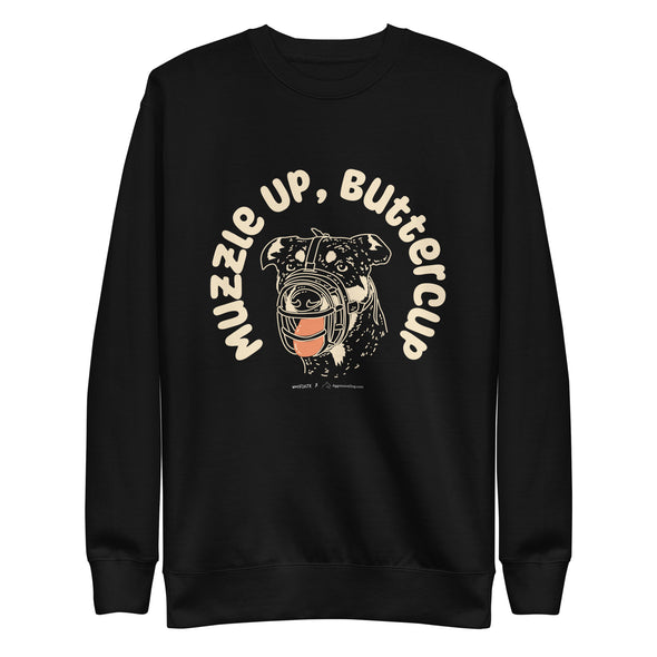 Muzzle Up Unisex Fleece Crewneck