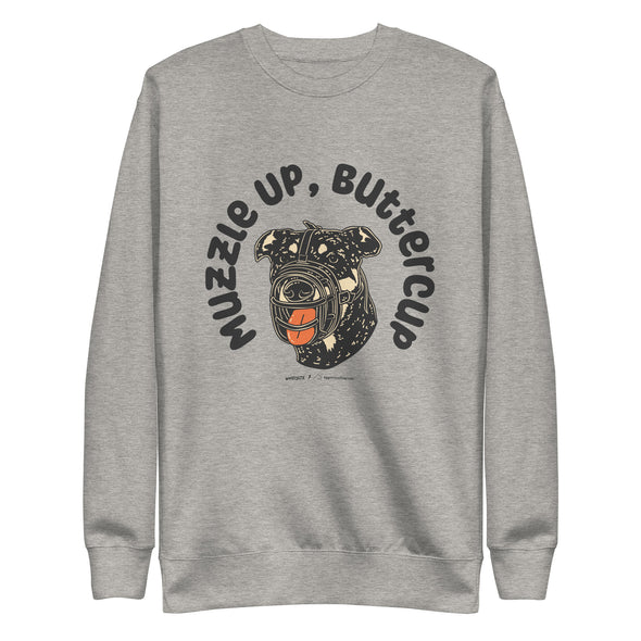 Muzzle Up Unisex Fleece Crewneck