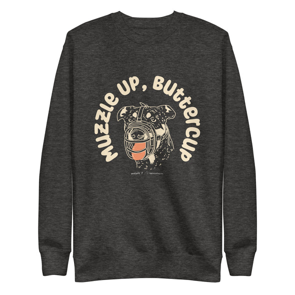 Muzzle Up Unisex Fleece Crewneck