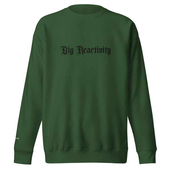 Big Reactivity (Embroidered) Unisex Fleece Crewneck