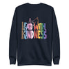 Rainbow Kindness Unisex Fleece Crewneck