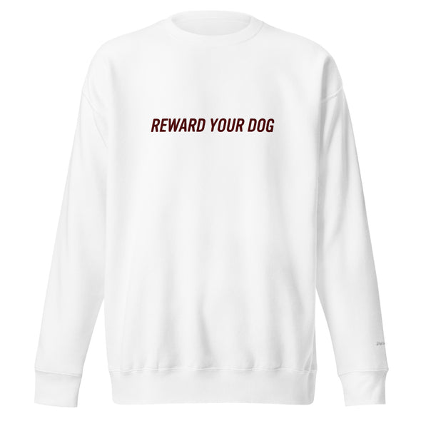 Reward Your Dog (Embroidered) Unisex Fleece Crewneck