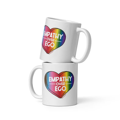 Rainbow Empathy Over Ego Mug