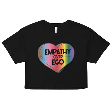 Rainbow Empathy Over Ego Crop Top