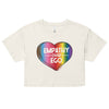 Rainbow Empathy Over Ego Crop Top