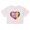 Rainbow Empathy Over Ego Crop Top