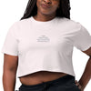 Tortured Dog Trainer Dept. (Embroidered) Crop Top