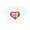 Rainbow Empathy Over Ego Crop Top