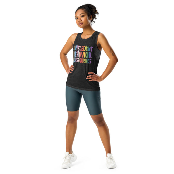Rainbow ABC Women's Muscle Tank