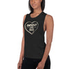Empathy Over Ego [Outlined Heart] Women's Muscle Tank