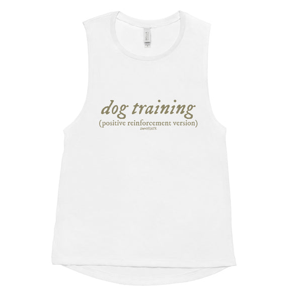 R+ Dog Training Women's Muscle Tank