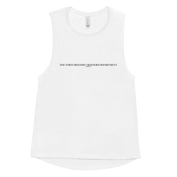 Tortured Dog Trainers Dept. Women's Muscle Tank