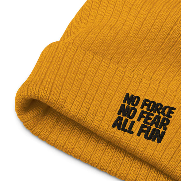 No Force, No Fear, All Fun Recycled Beanie
