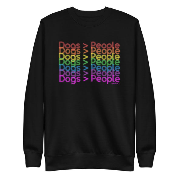 Rainbow Dogs > People Unisex Fleece Crewneck