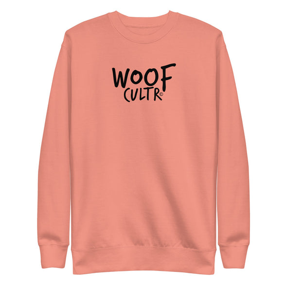 Woof Cultr Logo Unisex Fleece Crewnecks