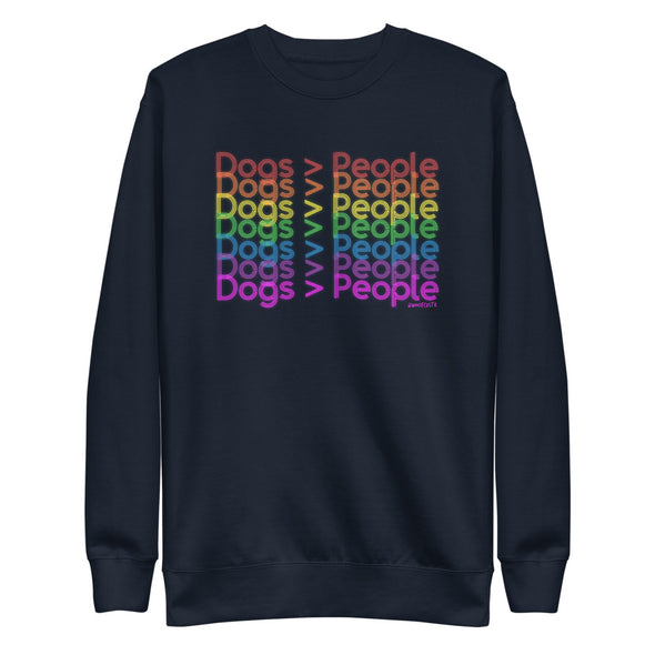 Rainbow Dogs > People Unisex Fleece Crewneck