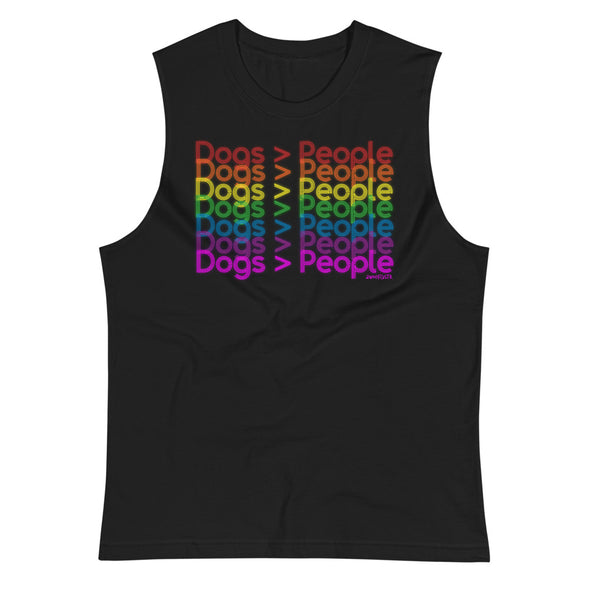 Rainbow Dog > People Unisex Muscle Tank