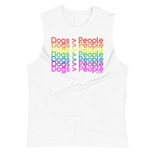 Rainbow Dog > People Unisex Muscle Tank