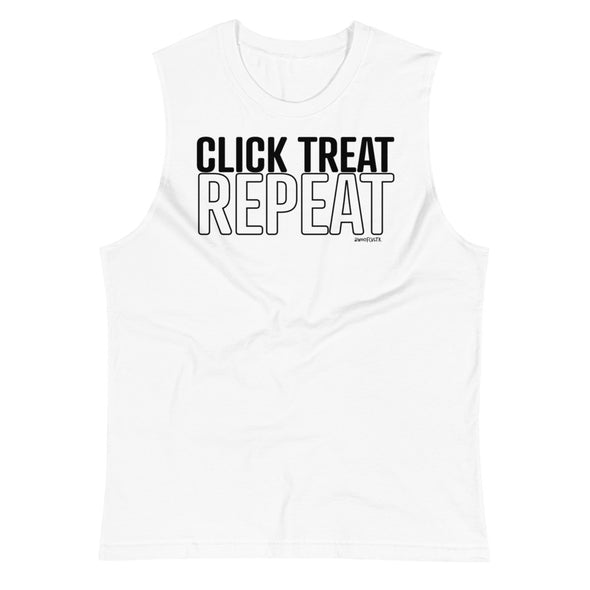 Click, Treat, Repeat Unisex Muscle Tank
