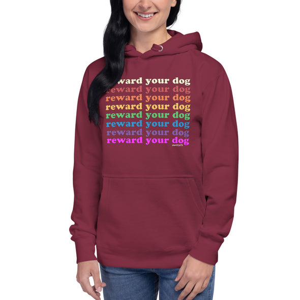 Rainbow Reward Your Dog Unisex Fleece Hoodie