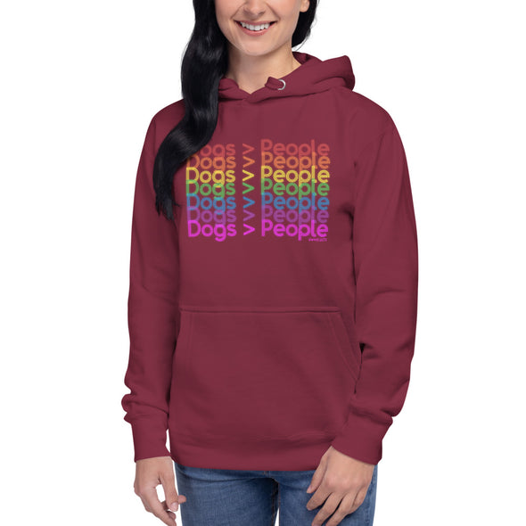 Rainbow Dogs > People Unisex Fleece Hoodie