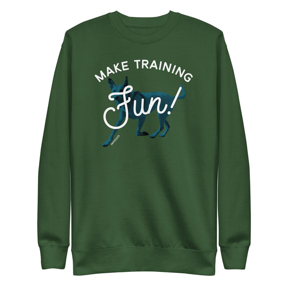 Make Training Fun Unisex Fleece Crewneck