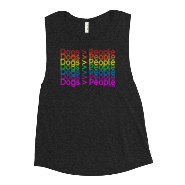 Rainbow Dogs > People Women's Muscle Tank