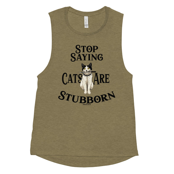 Stubborn Cat Women's Muscle Tank